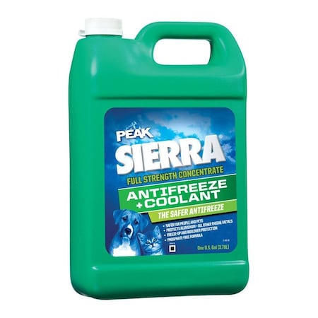 Sierra Antifreeze Coolant, 1 gal, Bottle, Full Strength Concentrate, The Safer Antifreeze SEP003